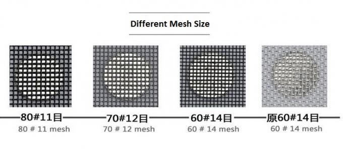 پشه بند کشویی 0.8 میلی متری مشکی Ss316 برای پاشش پودر ویندوز 0