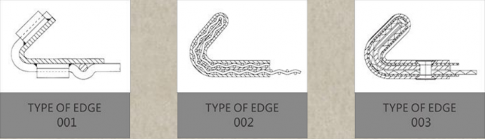 ضد خوردگی 304L فولاد ضد زنگ مش سیم چین دار 100 میکرون 12.7 میلی متر سوراخ سنگین 4