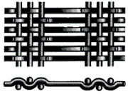 ضد خوردگی 304L فولاد ضد زنگ مش سیم چین دار 100 میکرون 12.7 میلی متر سوراخ سنگین 3