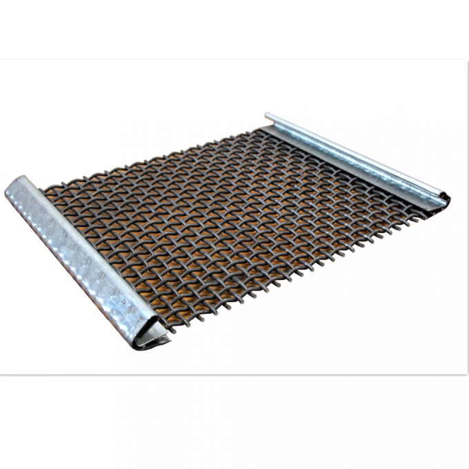 ضد خوردگی 304L فولاد ضد زنگ مش سیم چین دار 100 میکرون 12.7 میلی متر سوراخ سنگین 10